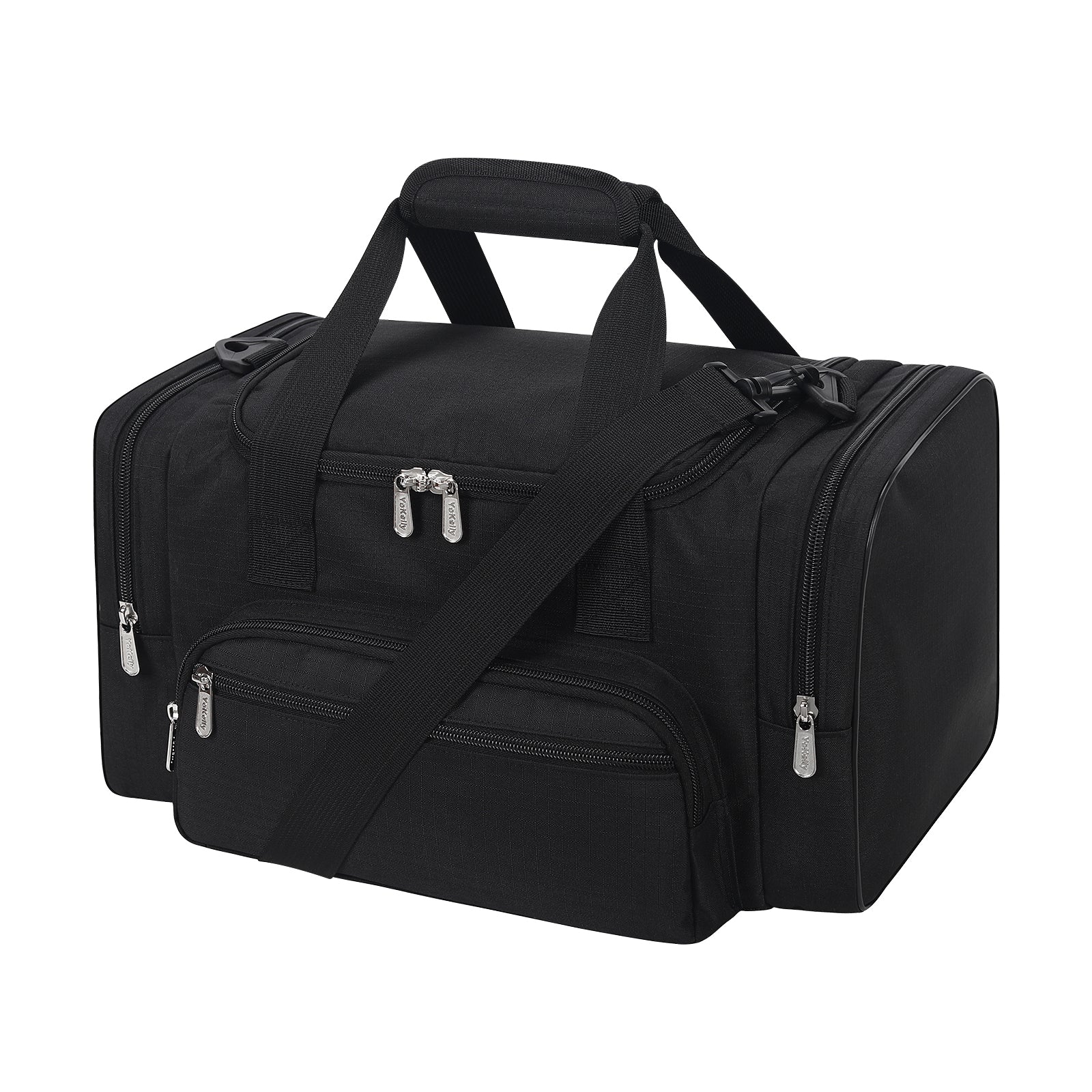 17 inch gym duffel bag for weekender and travel,black