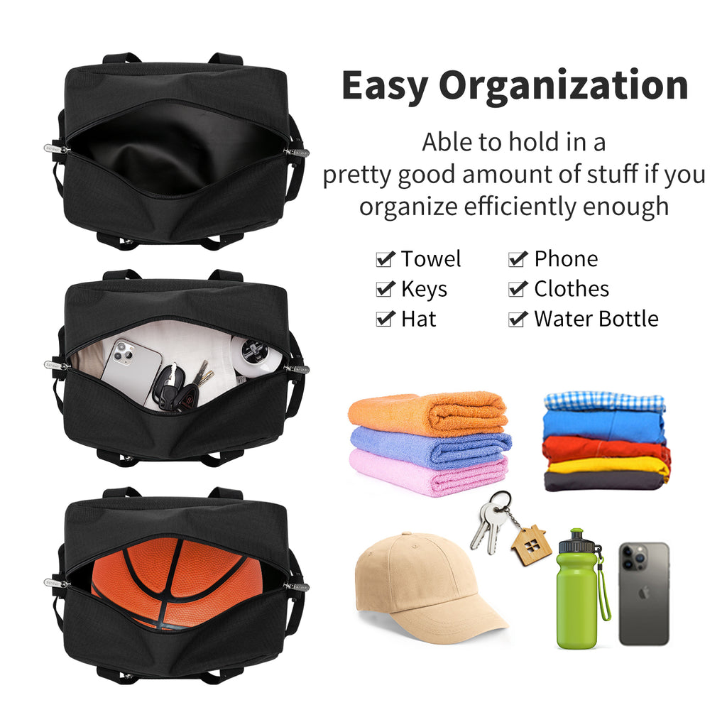 12 inch small gym duffel bag