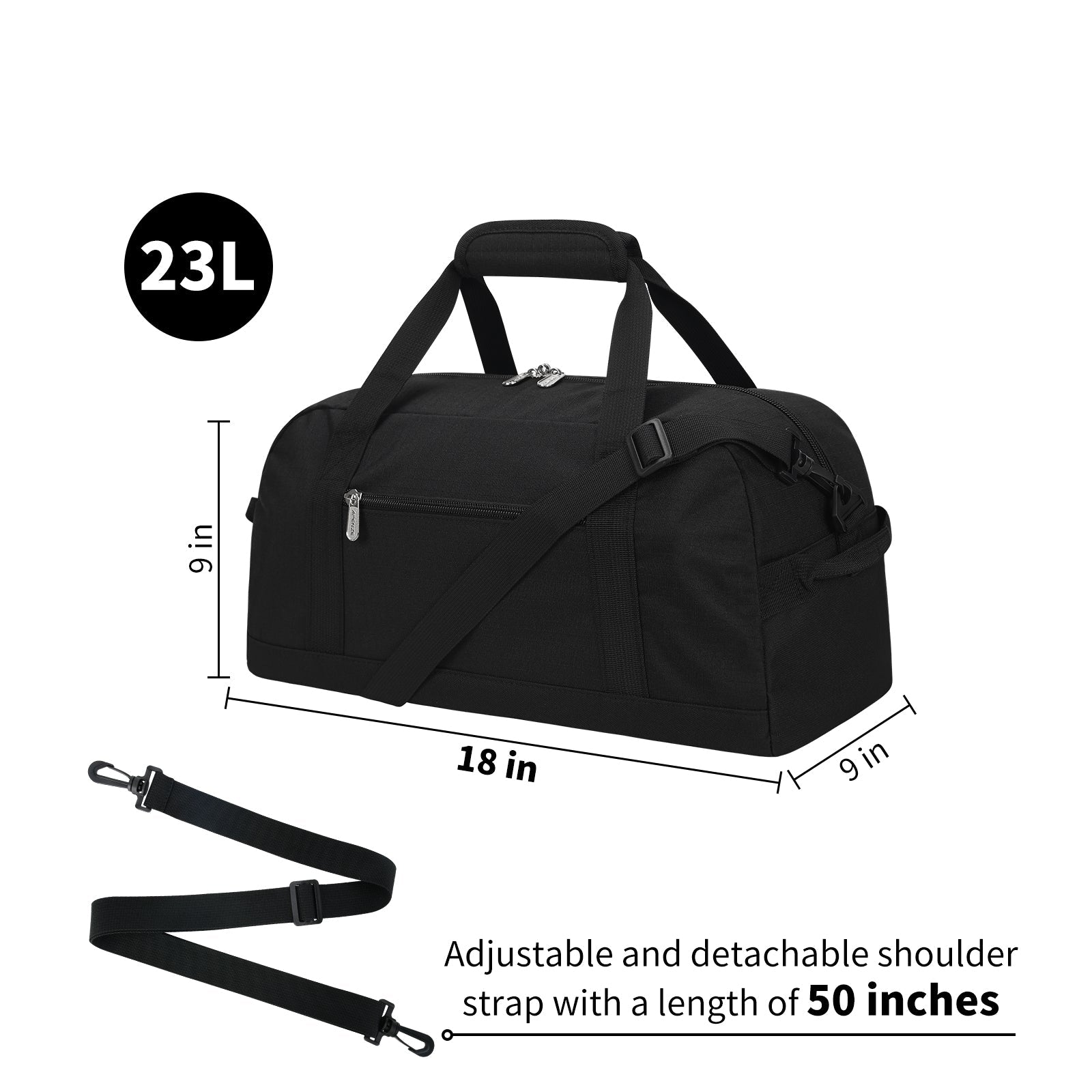 18 inch Carry On Duffel Bag for Weekender Travel