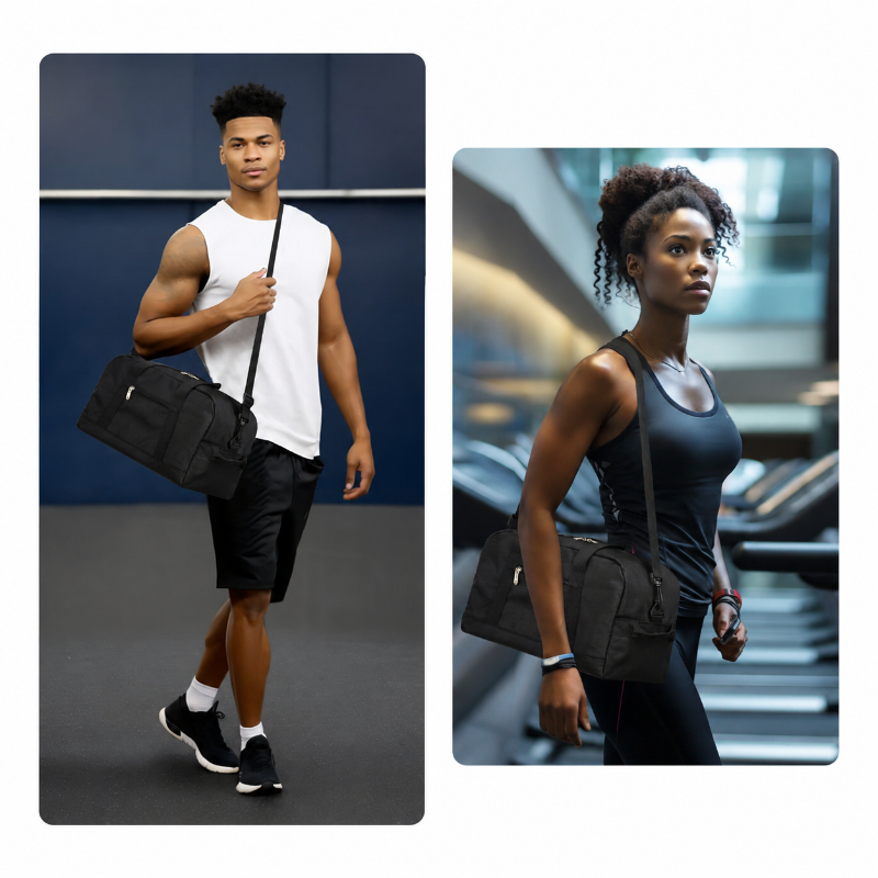 14 inch Compact Gym Duffel Bag – Durable, Lightweight & Travel-Friendly